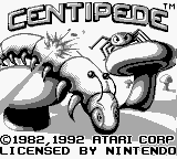 Centipede title screen for GameBoy